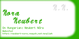 nora neubert business card